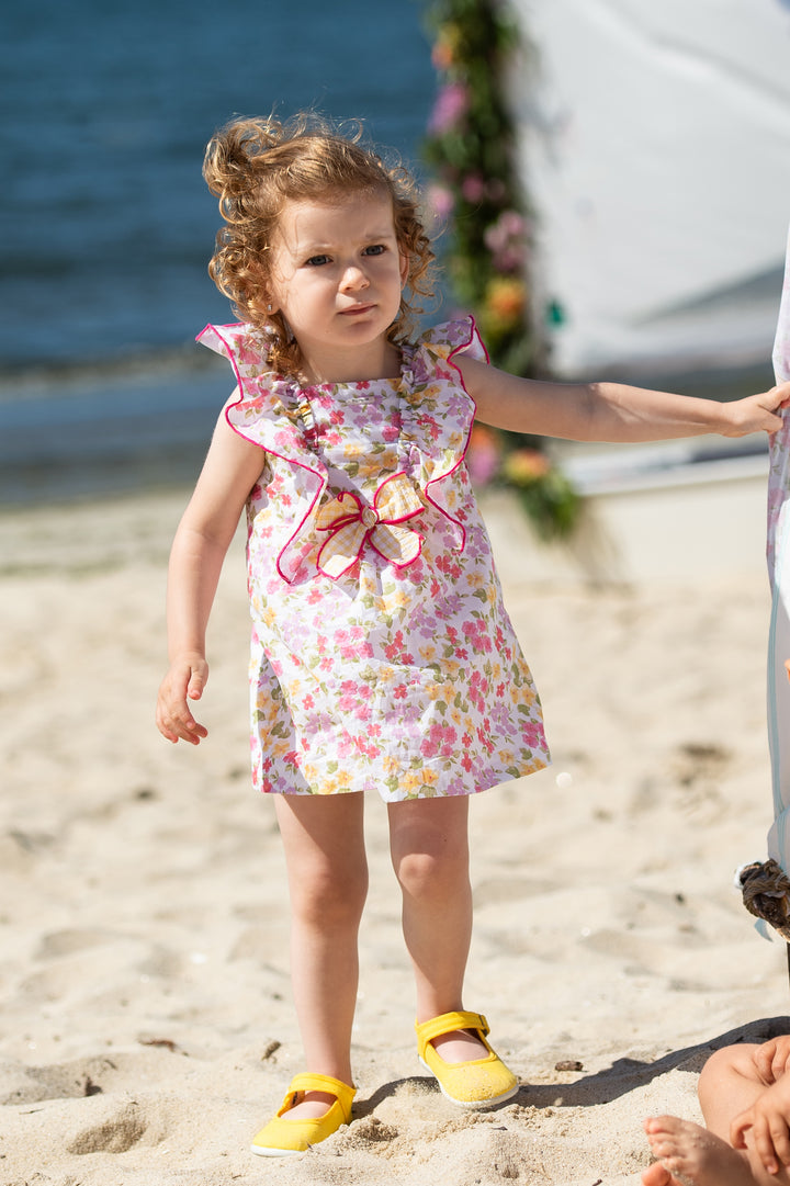 Foque "Paisley" Fuchsia Floral Dress | Millie and John