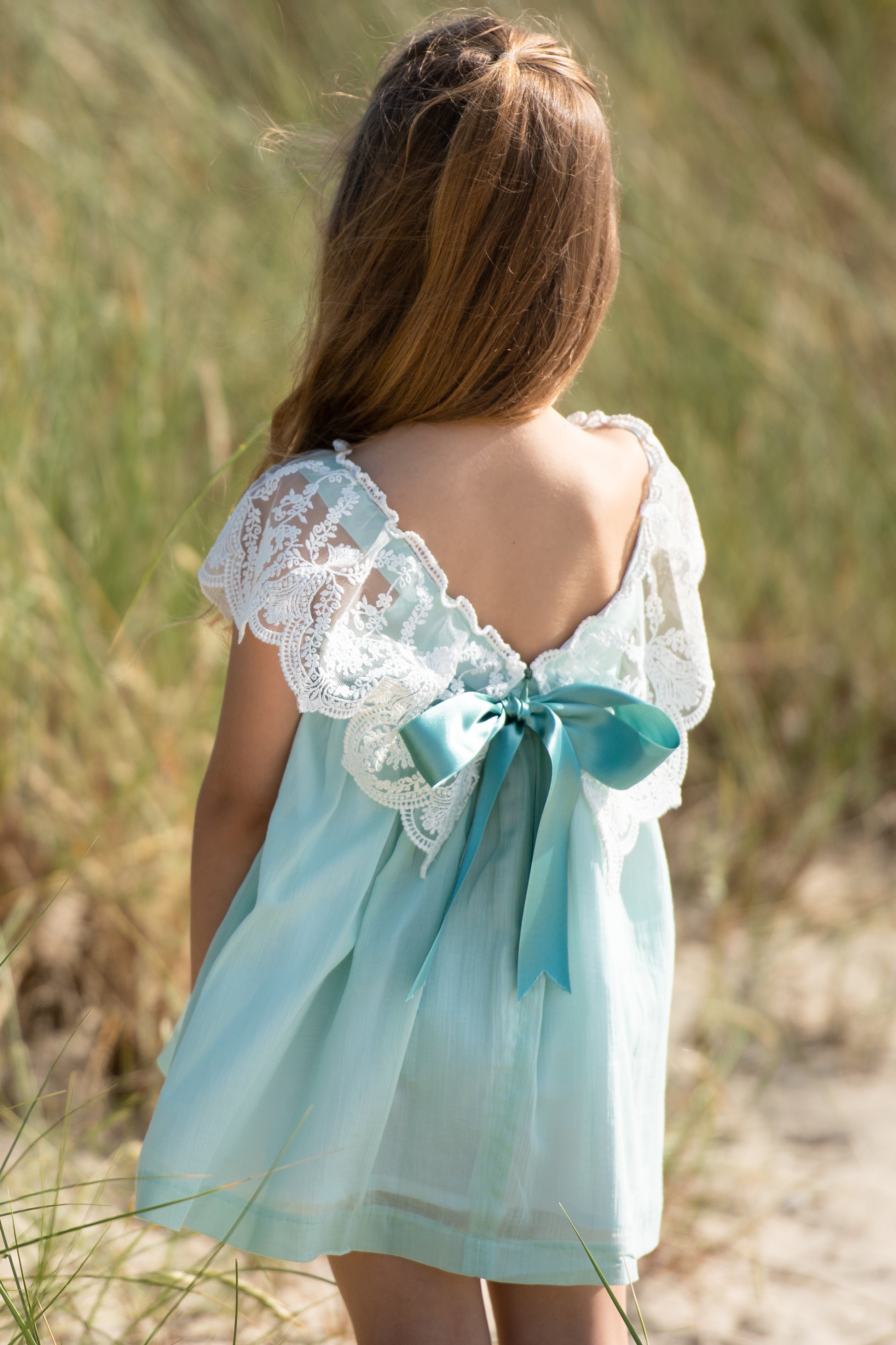 Duck egg blue outlet lace dress