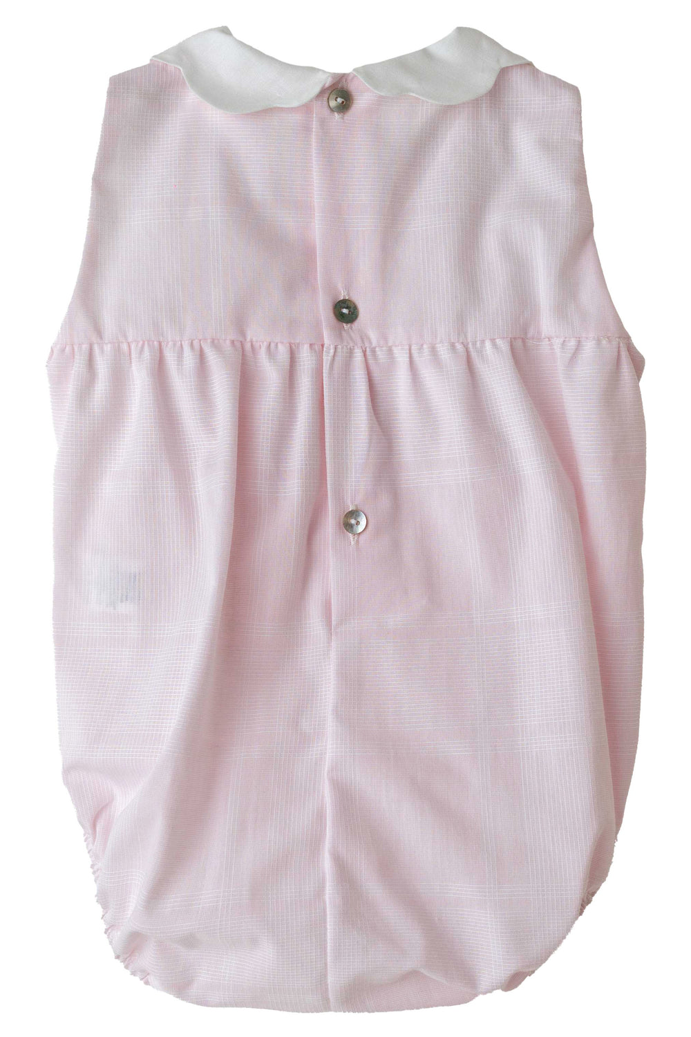 Baby Gi "Edith" Pink Checked Romper | Millie and John
