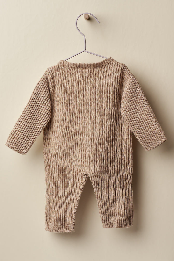 Wedoble "Lorcan" Camel Knitted Romper | Millie and John