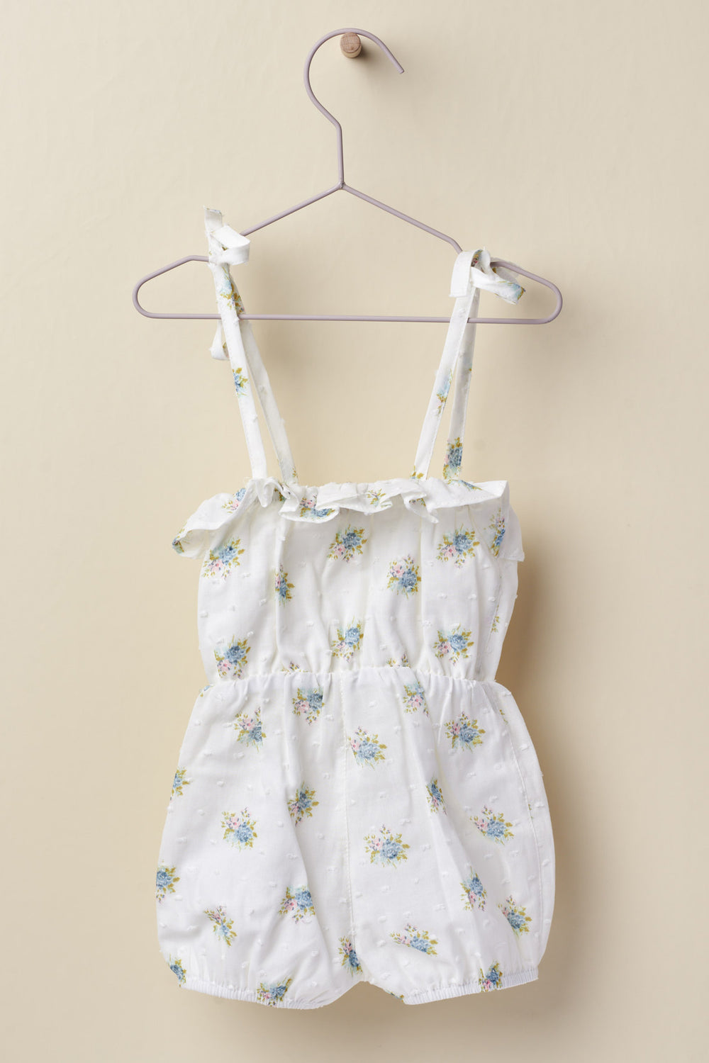 Wedoble "Lettie" Soft Blue Floral Playsuit | Millie and John