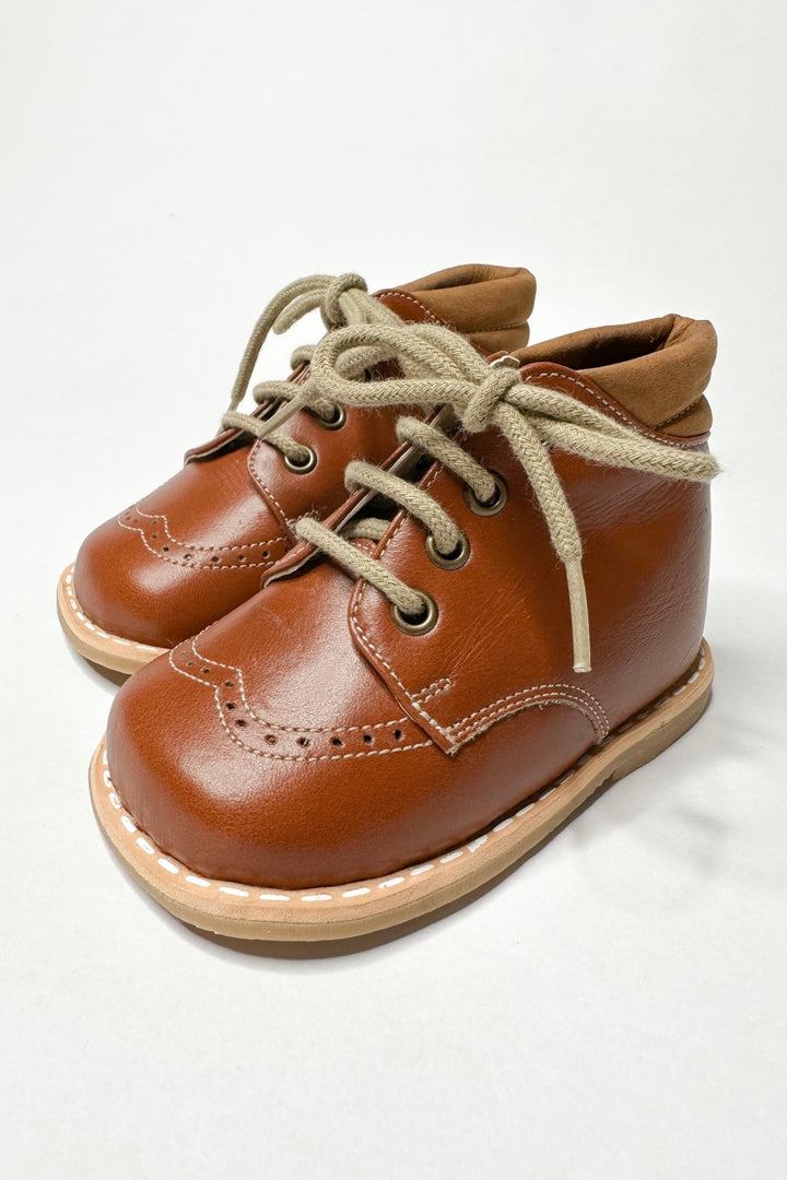 Ananás Petit "Rory" Brown Leather Boots - Millie and John