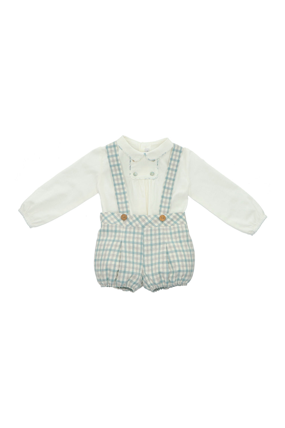 Martín Aranda "Andrew" Shirt & Checked Jam Pants with Braces | Millie and John