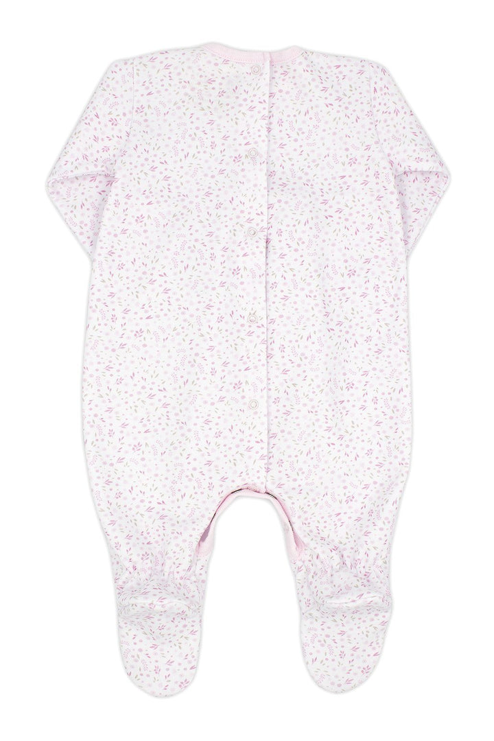 Rapife "Aria" Pink Ditsy Floral Sleepsuit | Millie and John