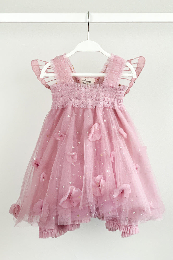 Luna Luna "Ava" Raspberry Celestial Fairy Wing Dress | Millie and John