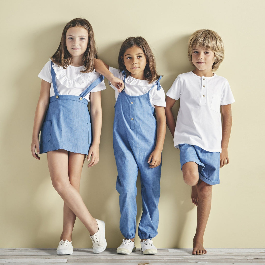 Babidu Blouse & Denim Jumpsuit - Millie and John