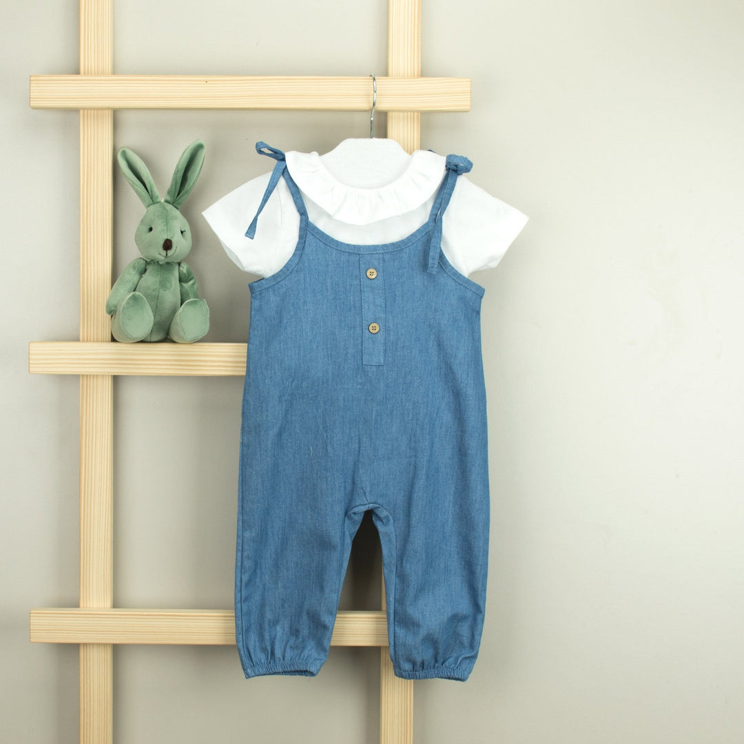 Babidu Blouse & Denim Jumpsuit - Millie and John
