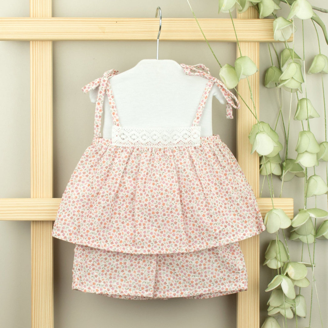 Babidu Ditsy Floral Tie Strap Blouse & Shorts - Millie and John