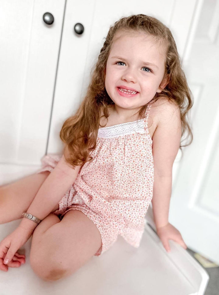 Babidu Ditsy Floral Tie Strap Blouse & Shorts - Millie and John