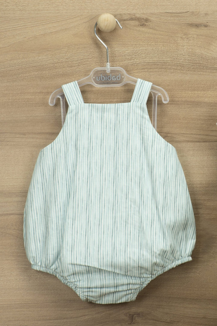 Babidu "Ellis" Striped Dungaree Romper - Millie and John