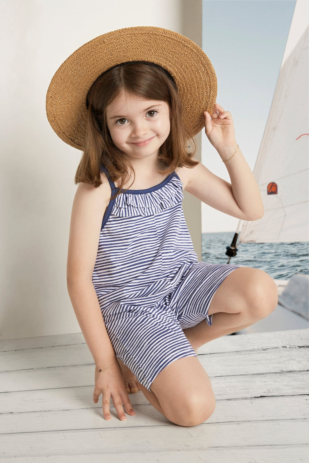 Babidu "Hazel" Striped Playsuit - Millie and John