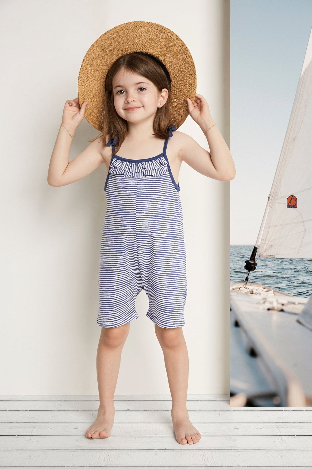 Babidu "Hazel" Striped Playsuit - Millie and John