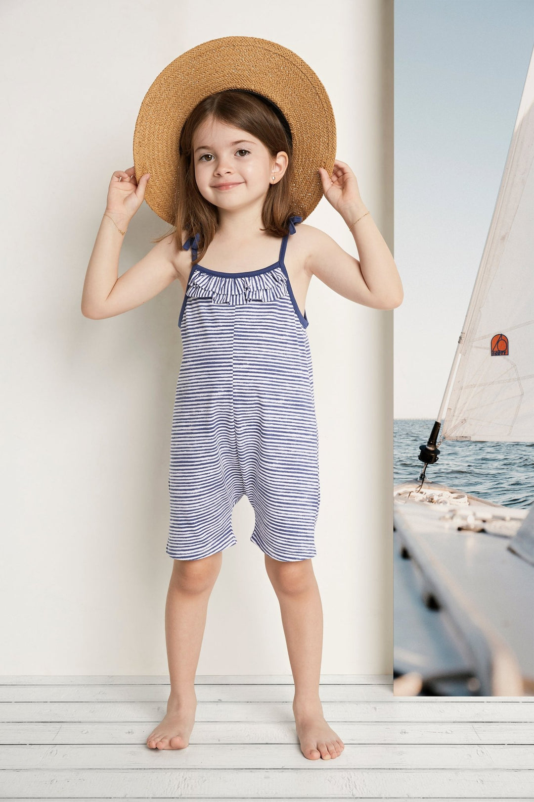 Babidu "Hazel" Striped Playsuit - Millie and John