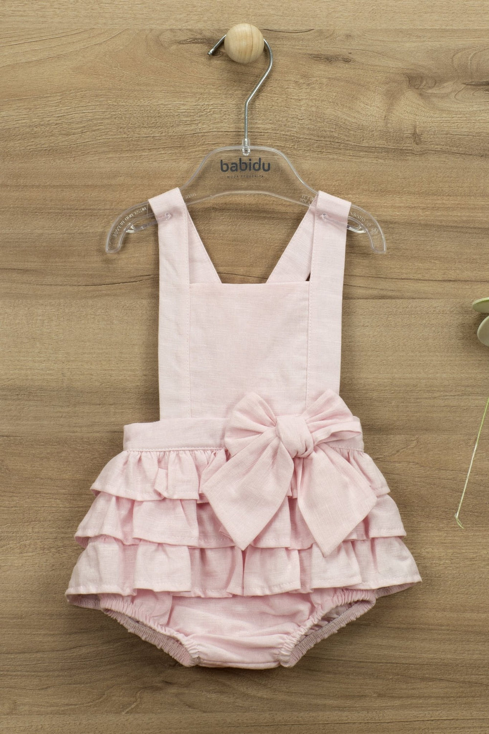 Babidu "Lenore" Ruffle Dungaree Romper - Millie and John
