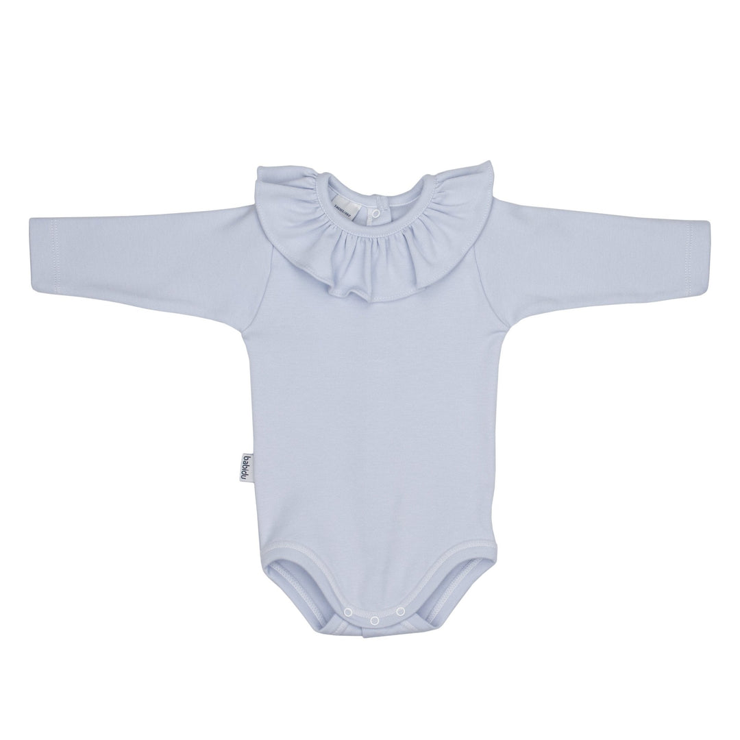 Babidu Long Sleeve Ruffle Collar Bodysuit - Millie and John