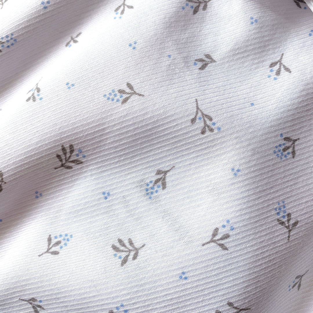 Babidu M&J EXCLUSIVE | Denim Blue Floral Shirt & Jam Pants - Millie and John