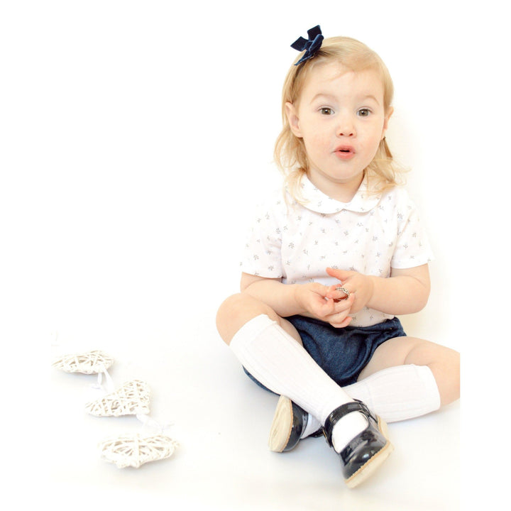 Babidu M&J EXCLUSIVE | Denim Blue Floral Shirt & Jam Pants - Millie and John