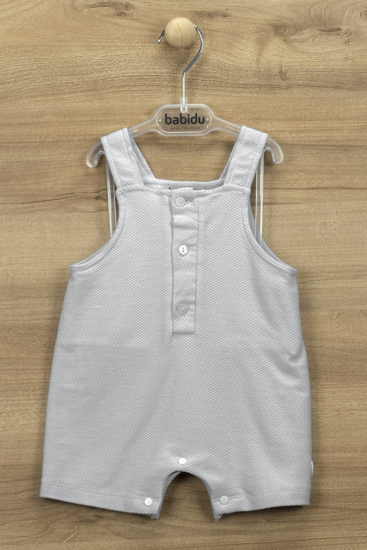 Babidu "River" Waffle Fabric Dungarees - Millie and John