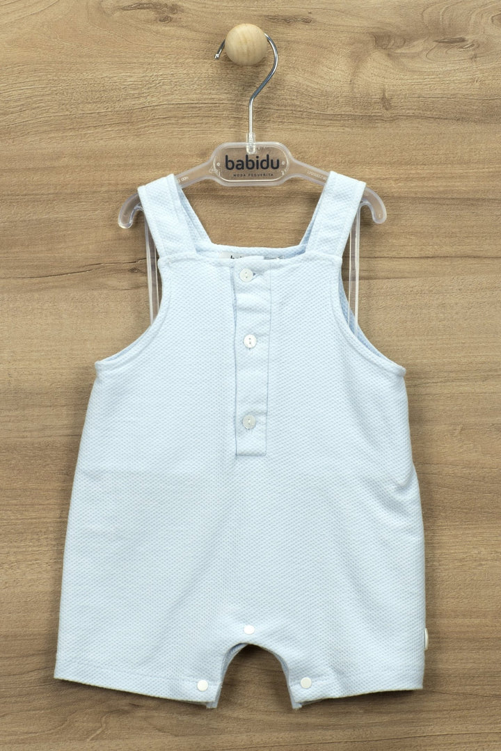 Babidu "River" Waffle Fabric Dungarees - Millie and John