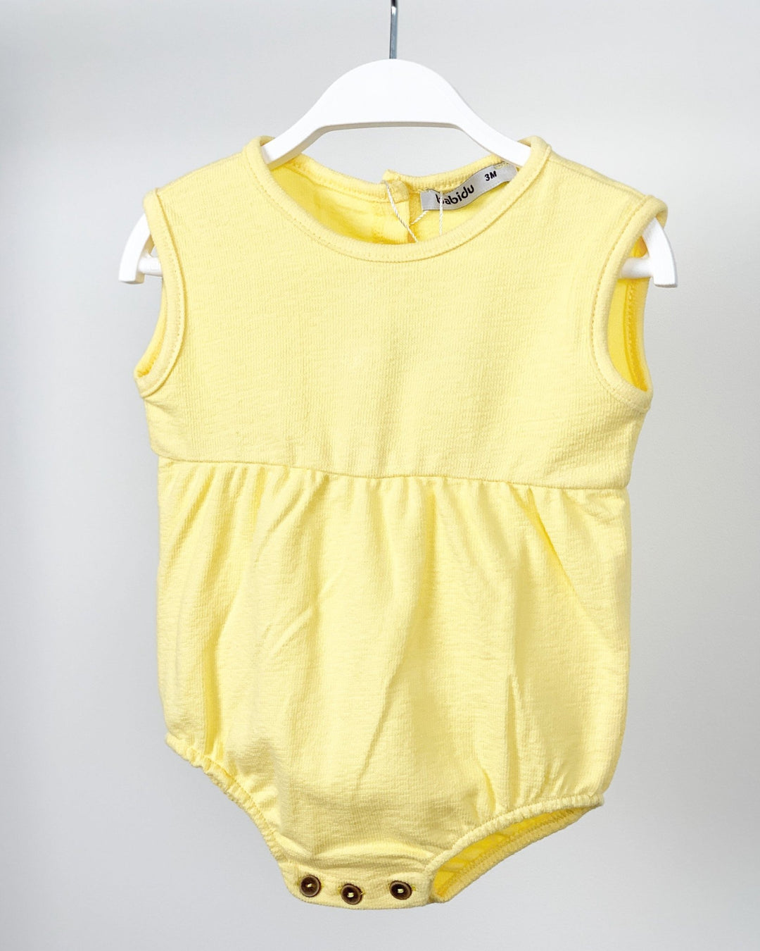 Babidu Terry Towelling Lemon Romper - Millie and John