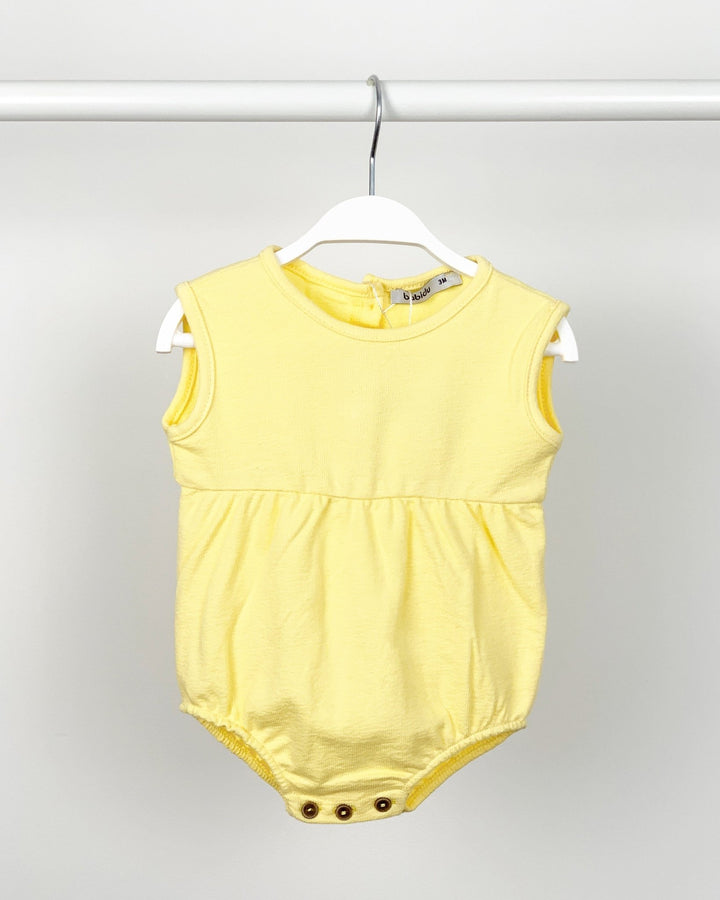 Babidu Terry Towelling Lemon Romper - Millie and John