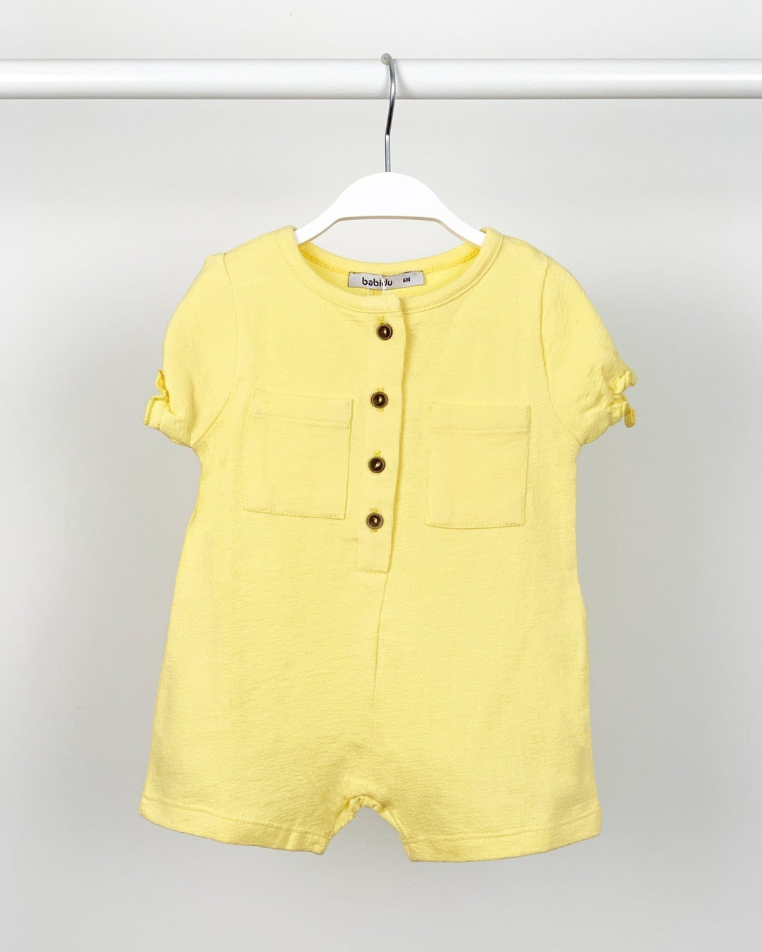 Babidu Terry Towelling Lemon Shortie - Millie and John