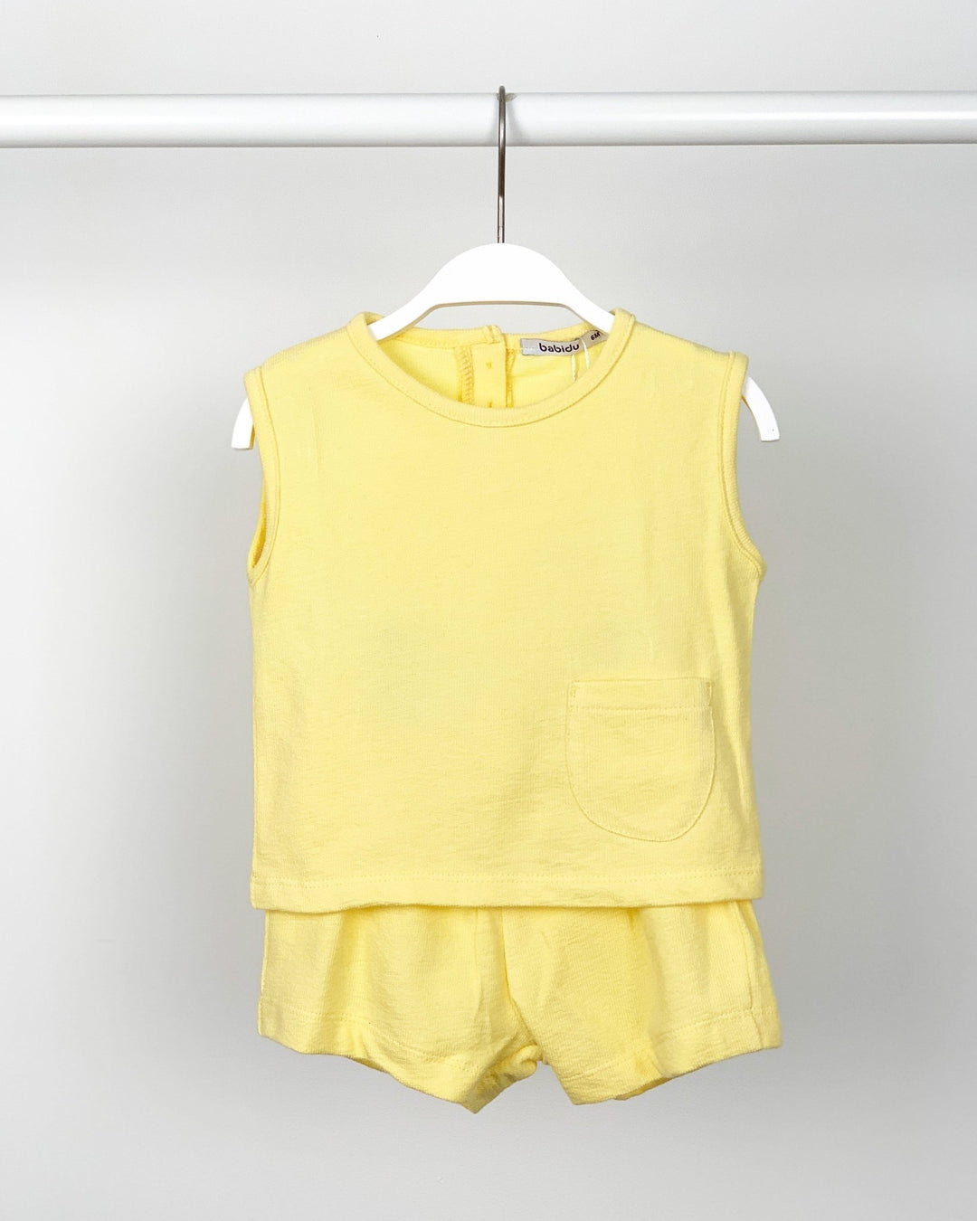Babidu Terry Towelling Lemon Vest & Shorts - Millie and John