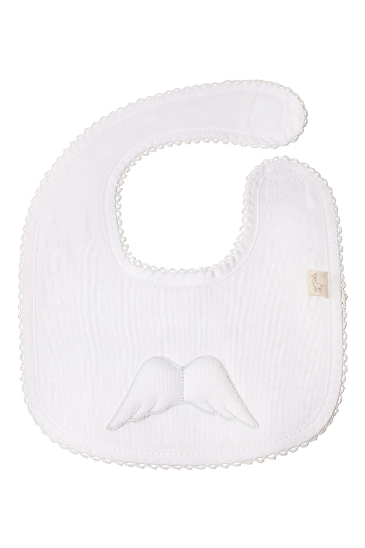 Baby Gi Angel Wing Square Cotton Bib - Millie and John