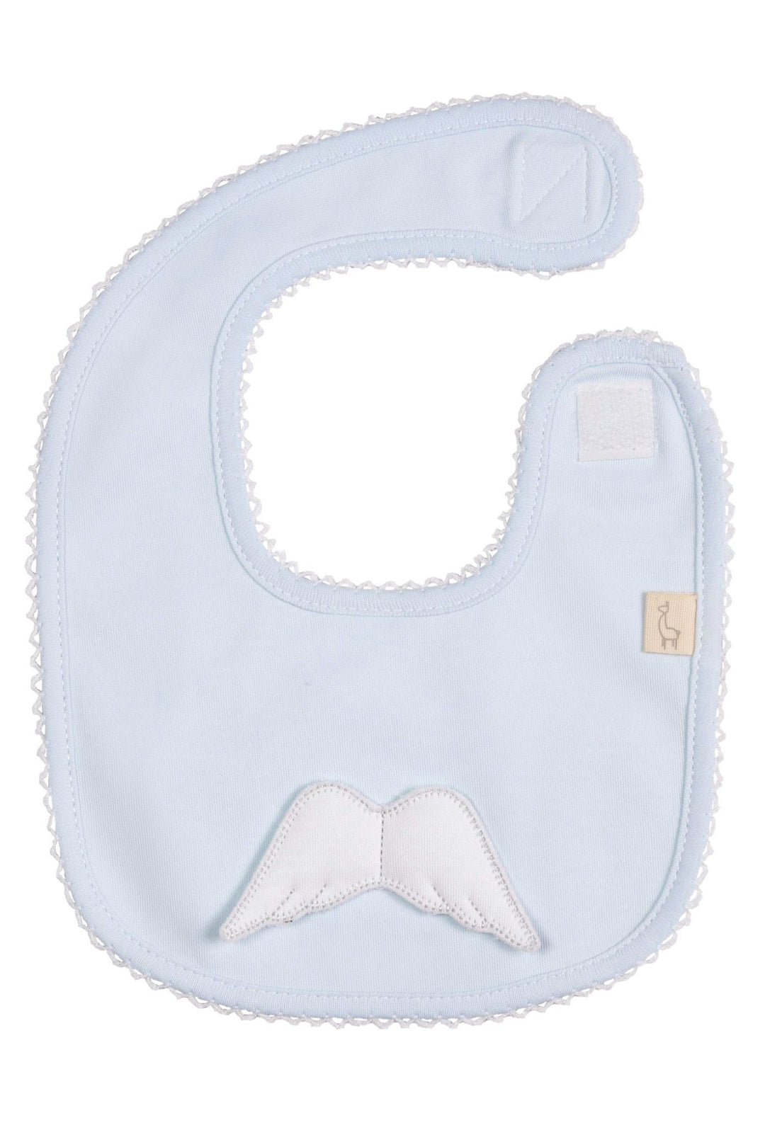 Baby Gi Angel Wing Square Cotton Bib - Millie and John
