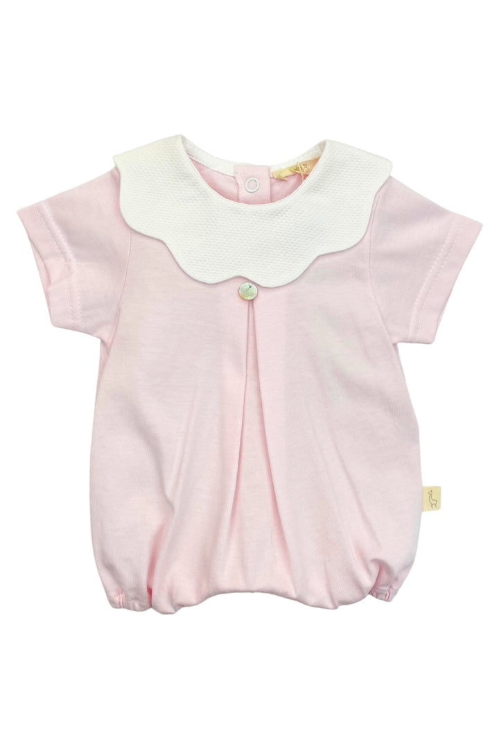 Baby Gi "True" Scalloped Collar Romper - Millie and John