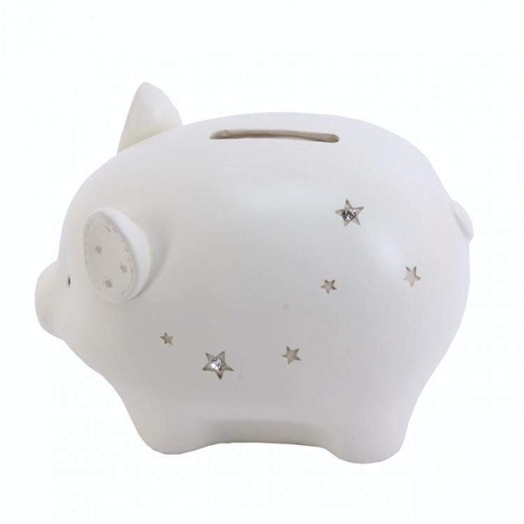 Bambino Cream Piggy Bank - Millie and John