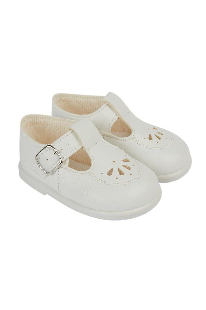 Baypods White Petal Punch Hard Sole Shoes - Millie and John