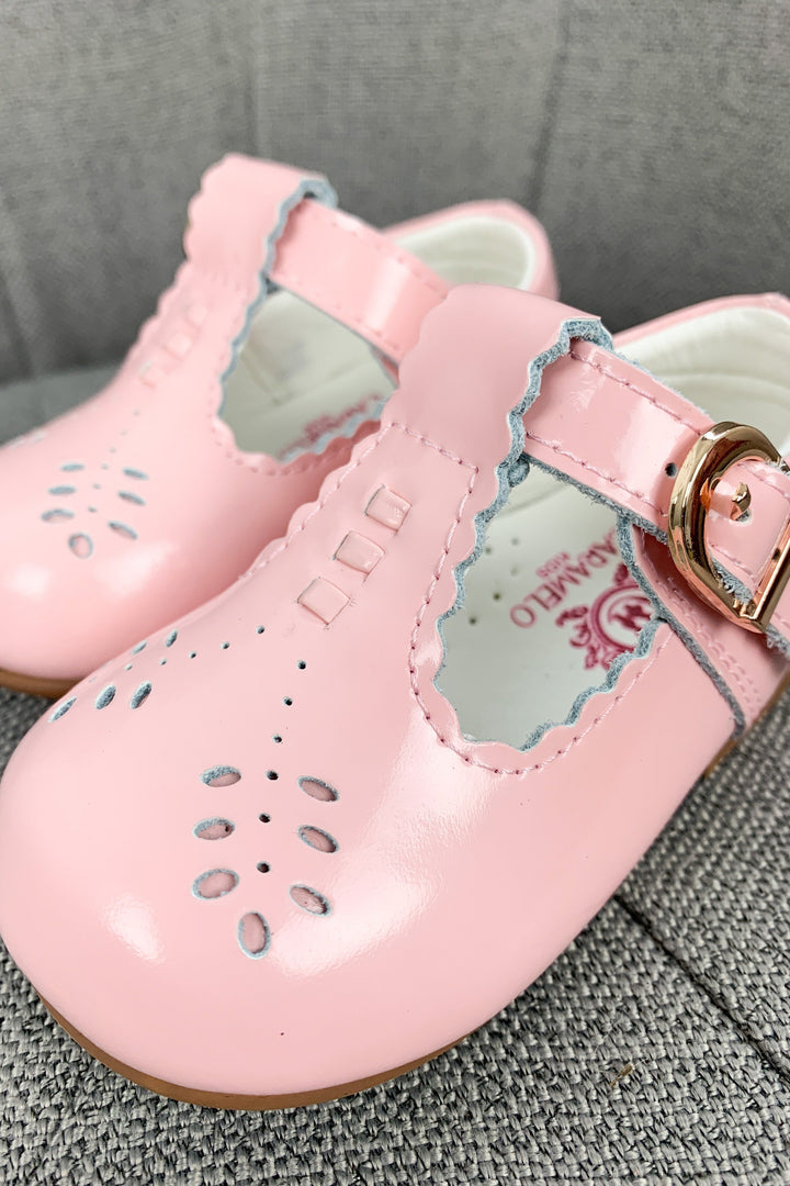 Caramelo Kids "Beatrice" Patent Leather T-Bar Shoes | Millie and John