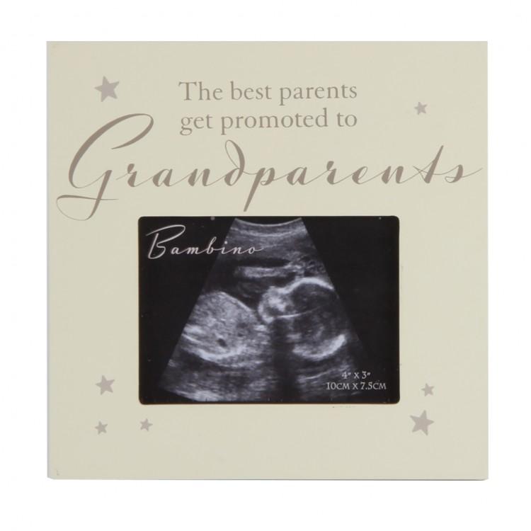 Bambino "Best Parents Get Promoted To Grandparents" Scan Photo Frame | Millie and John