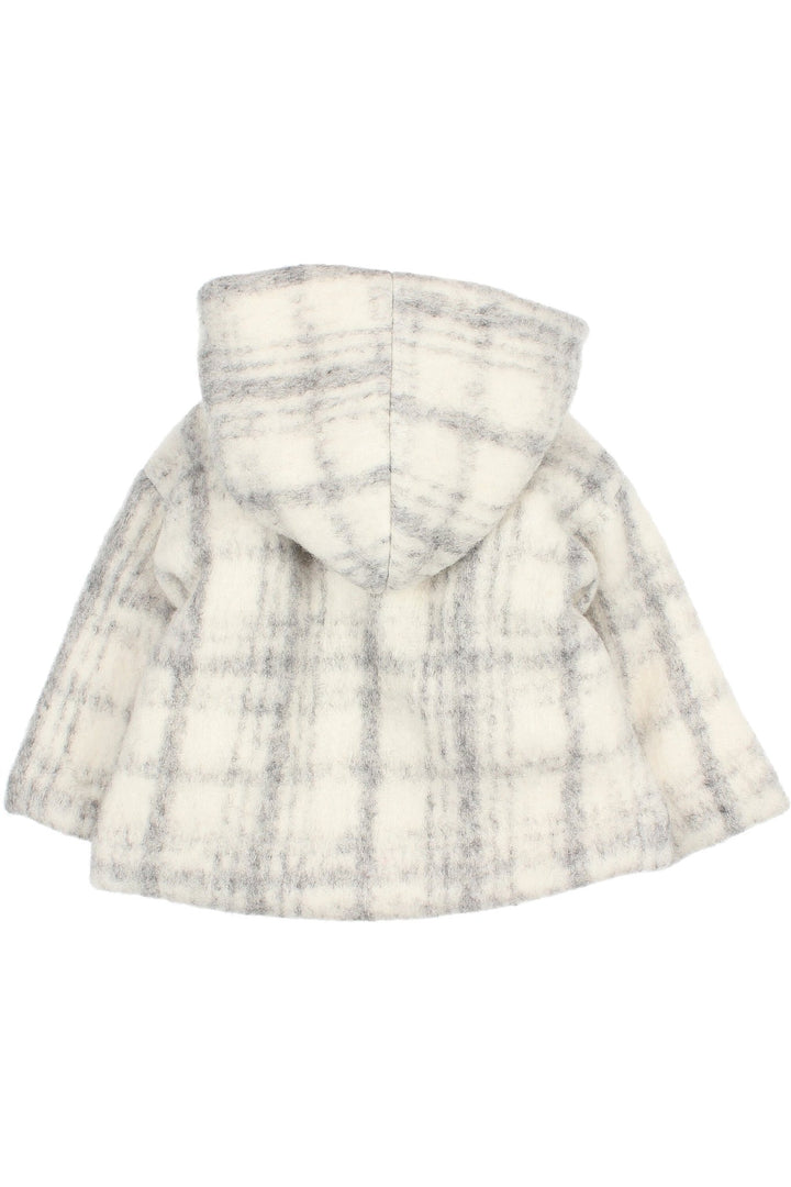 Búho "Aven" Light Grey Sherpa Lined Wool Coat - Millie and John