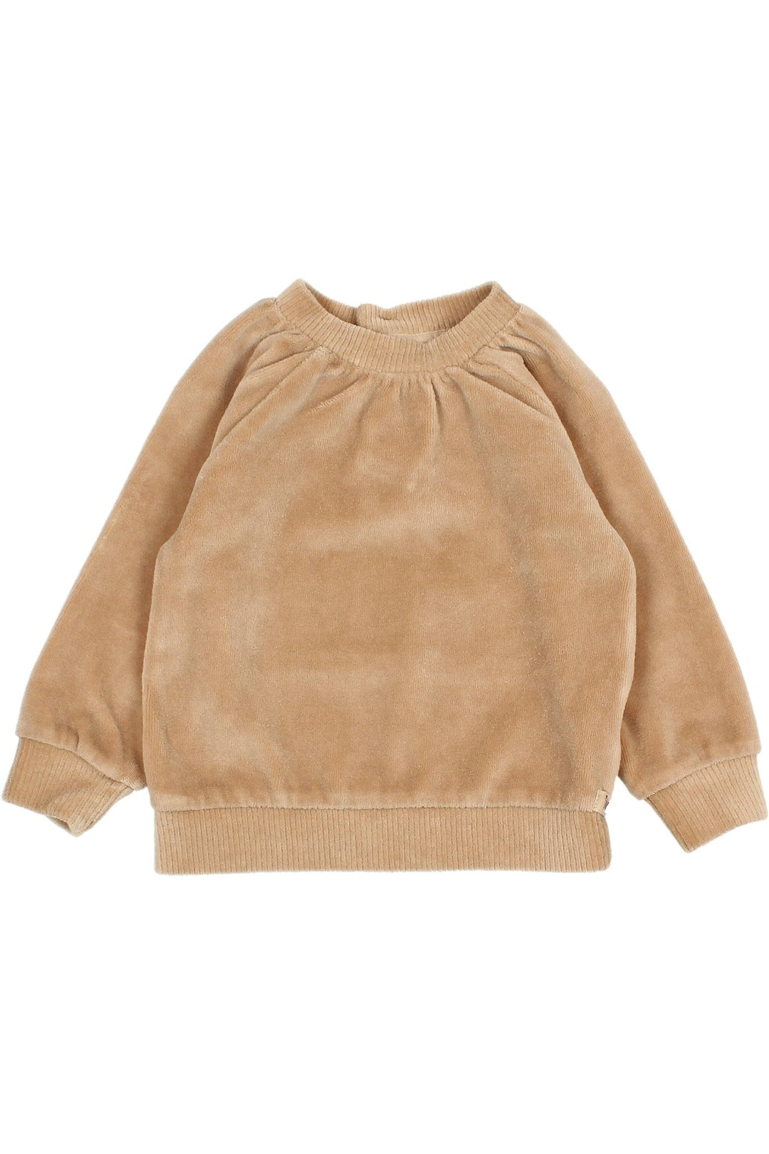 Búho "Channing" Sand Velour Sweatshirt - Millie and John