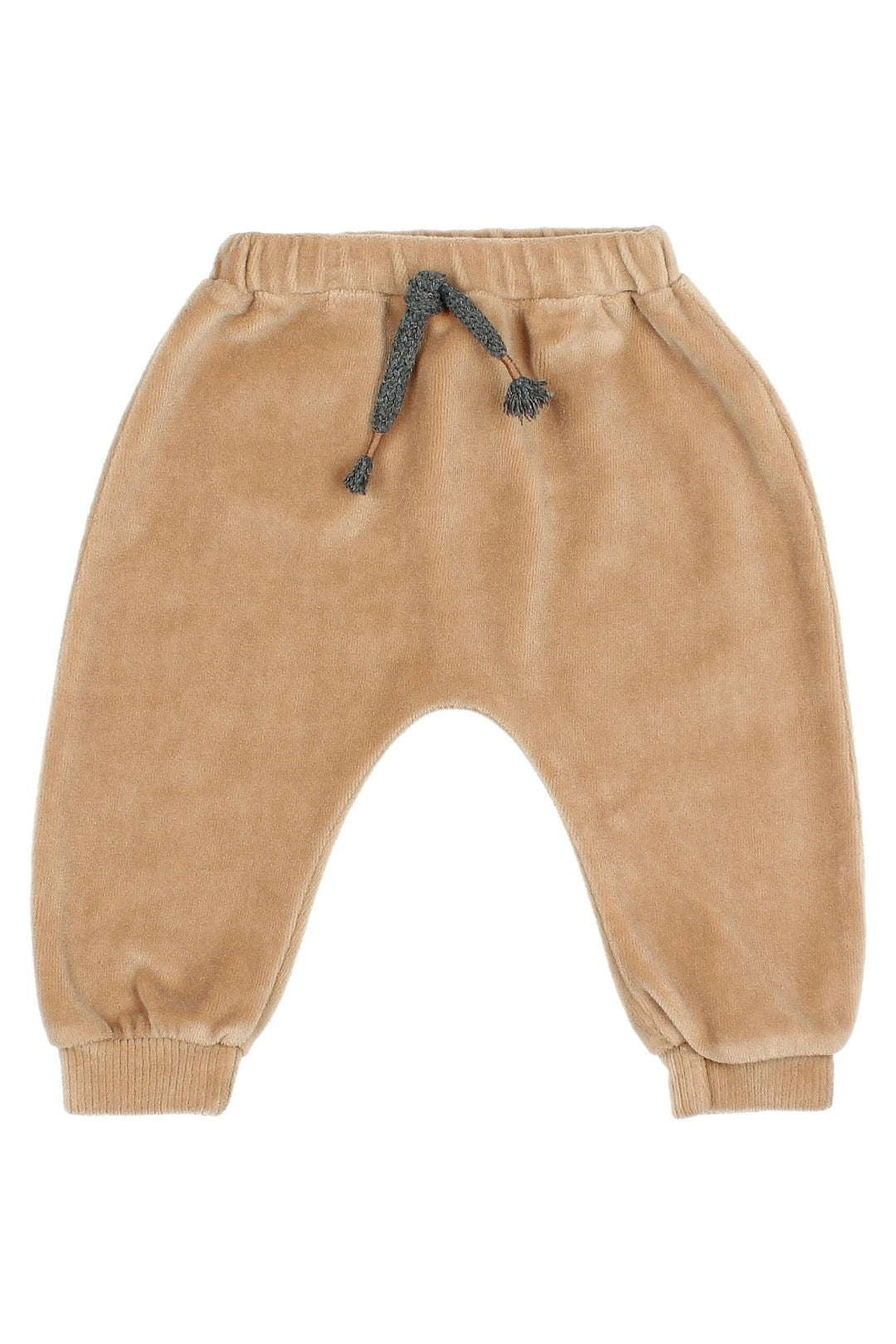 Búho "Channing" Sand Velour Trousers - Millie and John