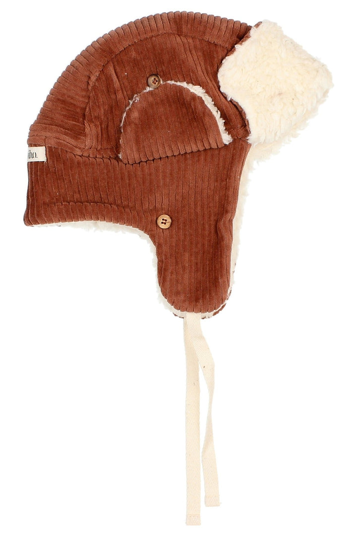 Búho Corduroy Sherpa Lined Trapper Hat - Millie and John