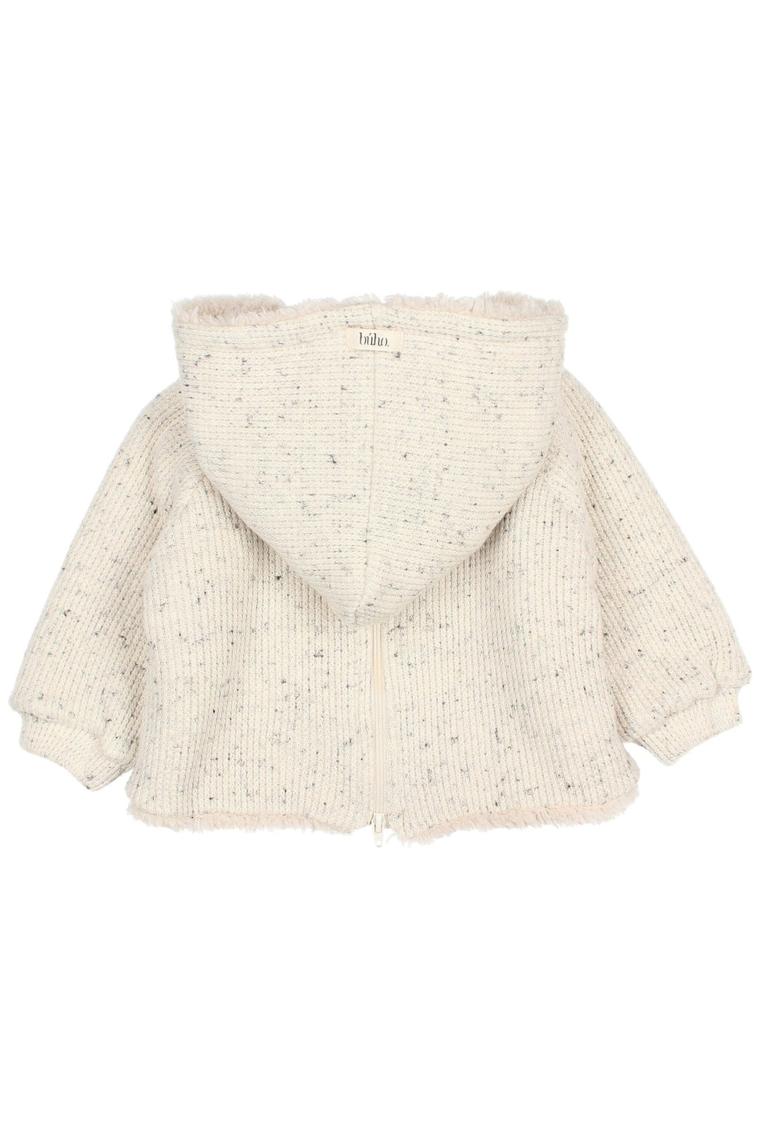 Búho "Moby" Grey Marl Sherpa Lined Hoodie - Millie and John