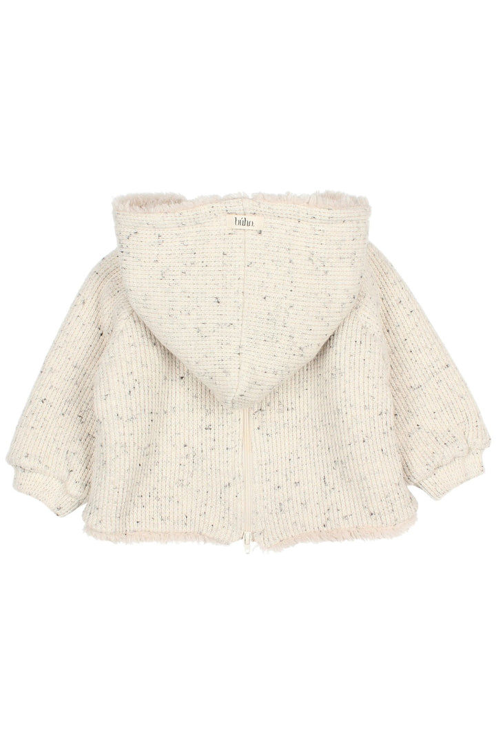 Búho "Moby" Grey Marl Sherpa Lined Hoodie - Millie and John