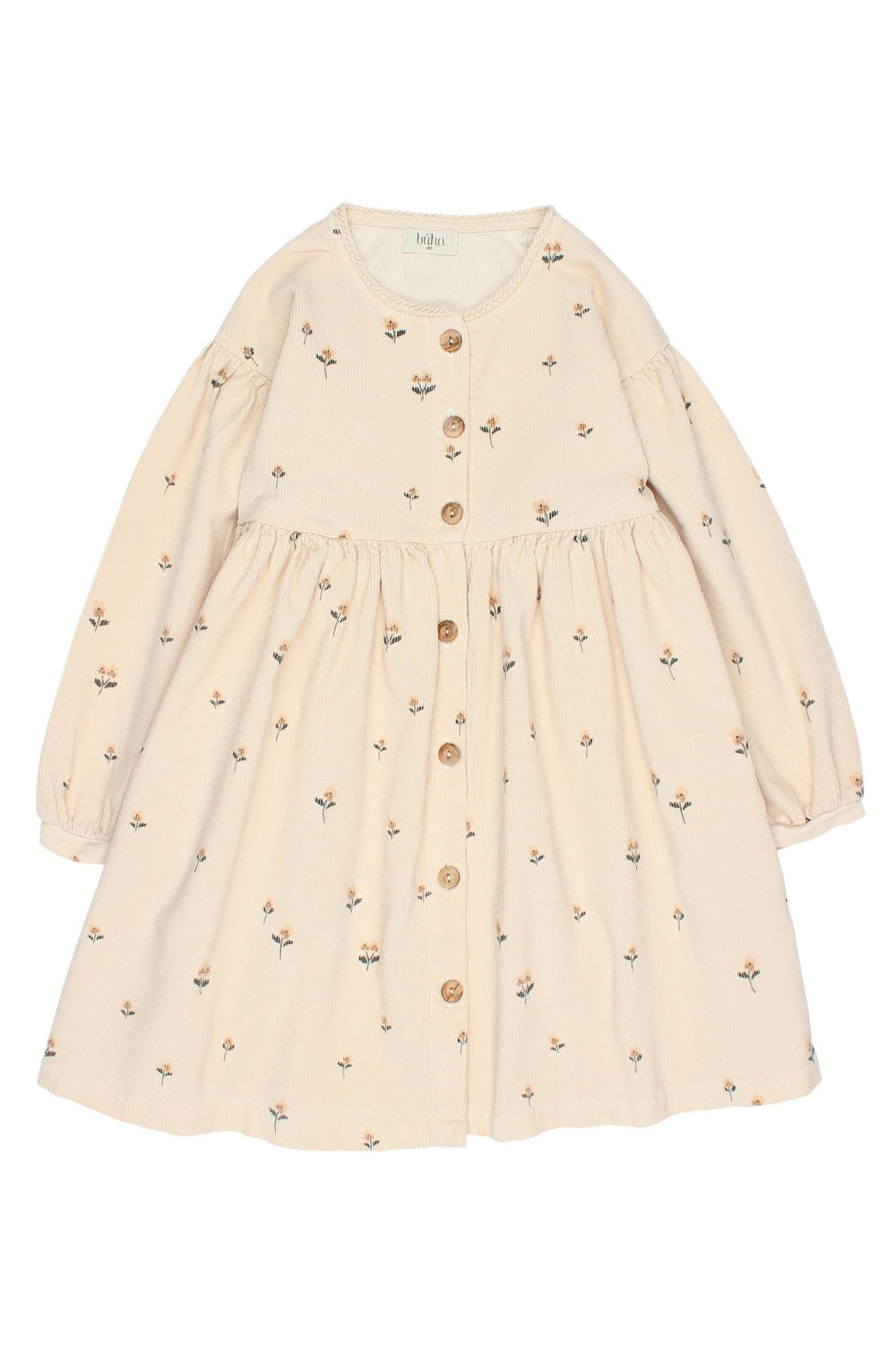 Búho "Romilly" Embroidered Flower Cord Dress (3 - 6Y) - Millie and John