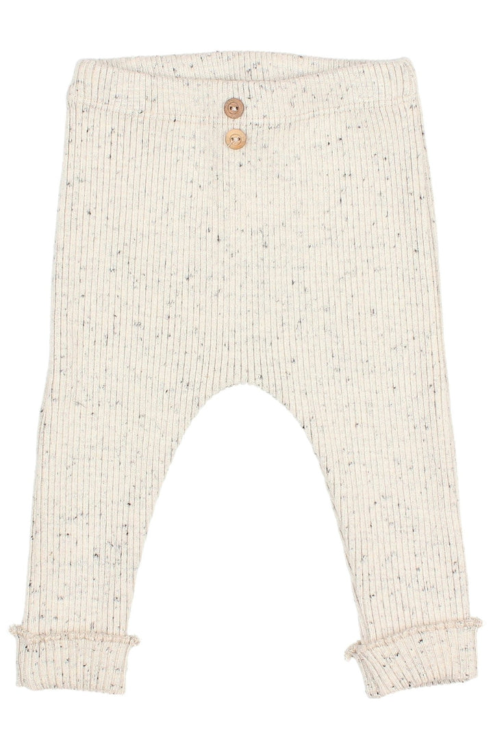 Búho "Winslow" Grey Marl Knit Leggings (12 - 24M) - Millie and John