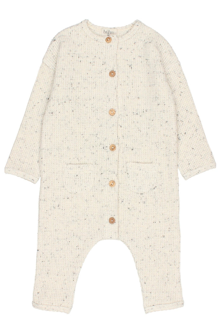 Búho "Winslow" Grey Marl Knit Romper - Millie and John