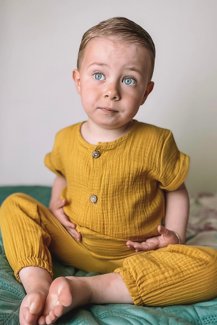 Calamaro "Atticus" Cheesecloth Jumpsuit - Millie and John