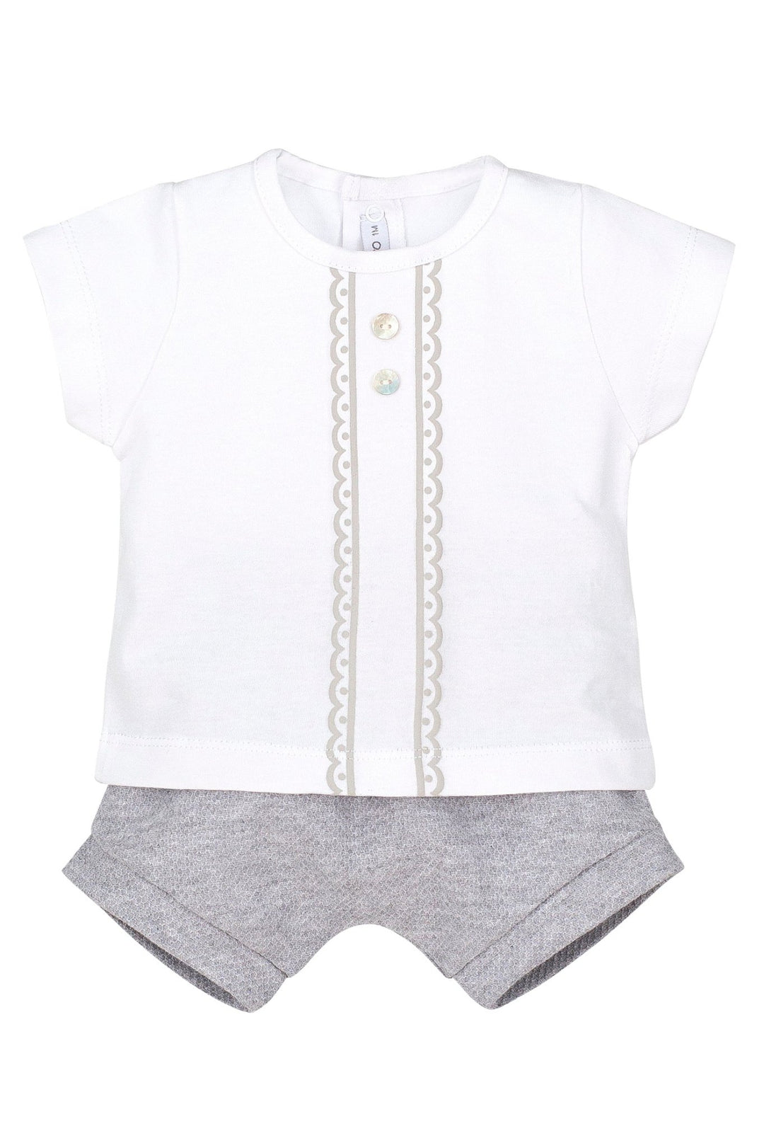 Calamaro "Cole" Grey Top & Shorts - Millie and John