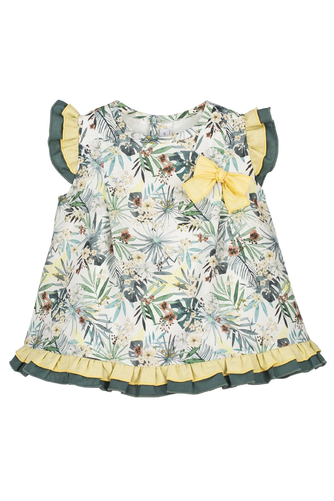 Calamaro Excellentt "Willa" Green Floral Dress - Millie and John