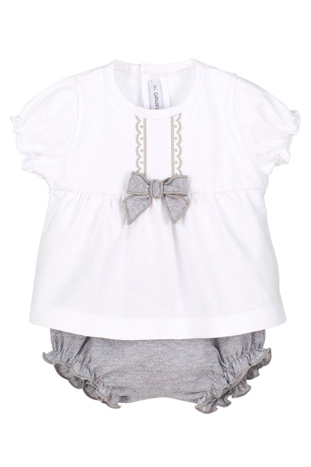Calamaro "Molly" Grey Top & Bloomers - Millie and John
