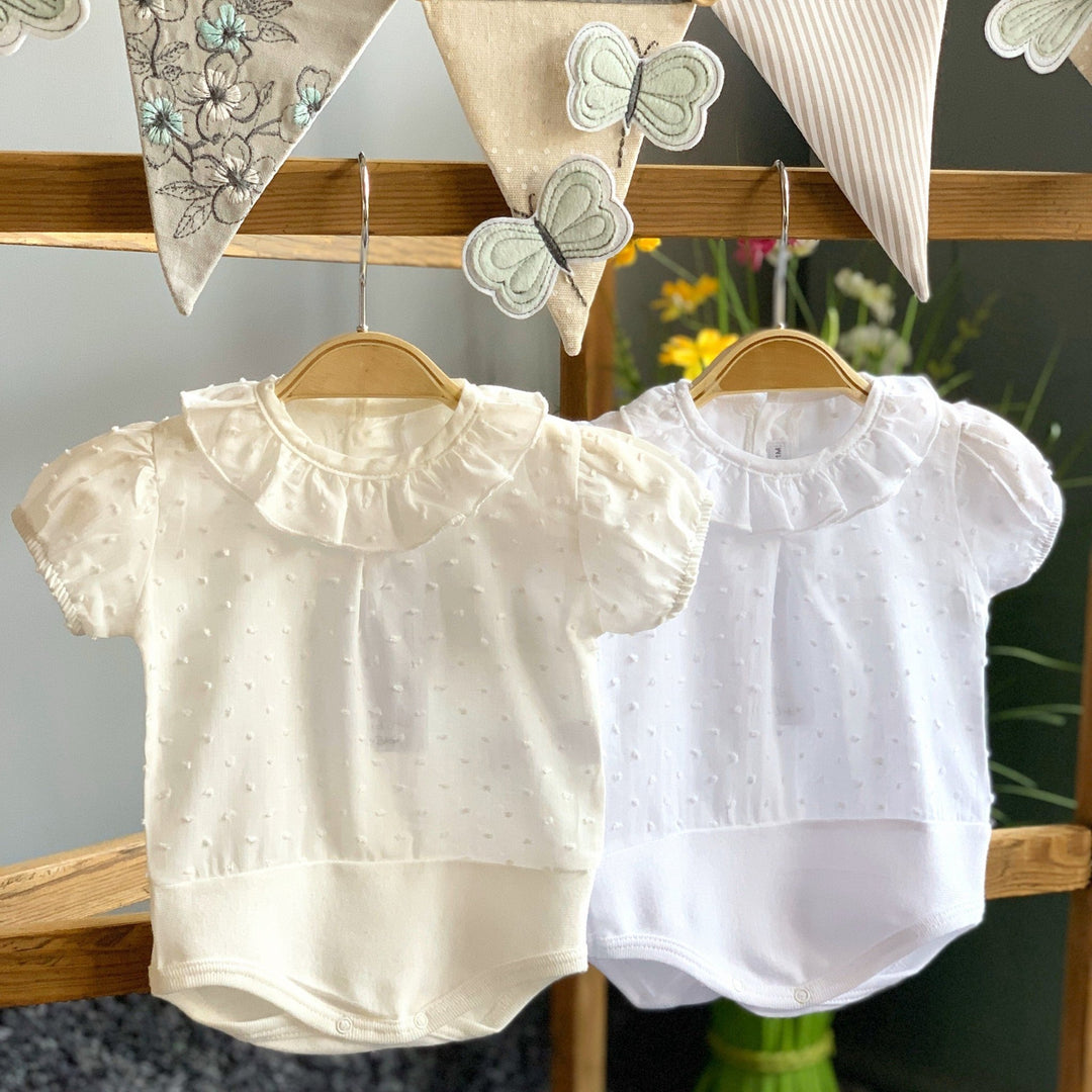 Calamaro Plumeti Dot Bodysuit - Millie and John