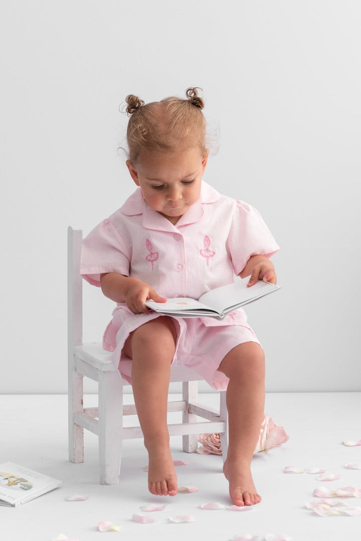 Caramelo Kids "Giselle" Pink Ballerina Pyjamas - Millie and John