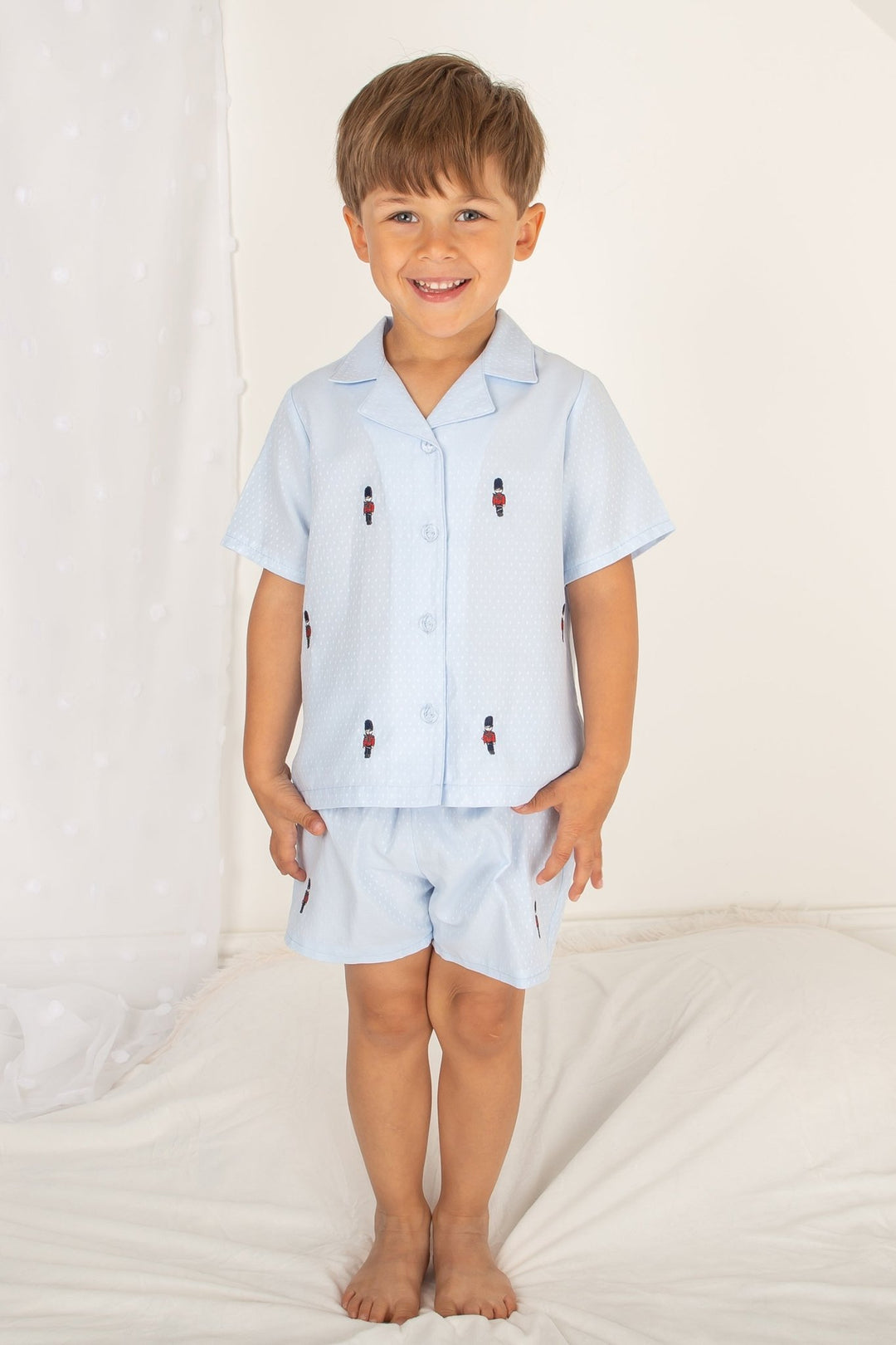Caramelo Kids "Ronnie" Blue Soldier Pyjamas - Millie and John